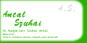 antal szuhai business card